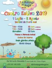 Sono aperte le iscrizioni per il Centro estivo 2019!