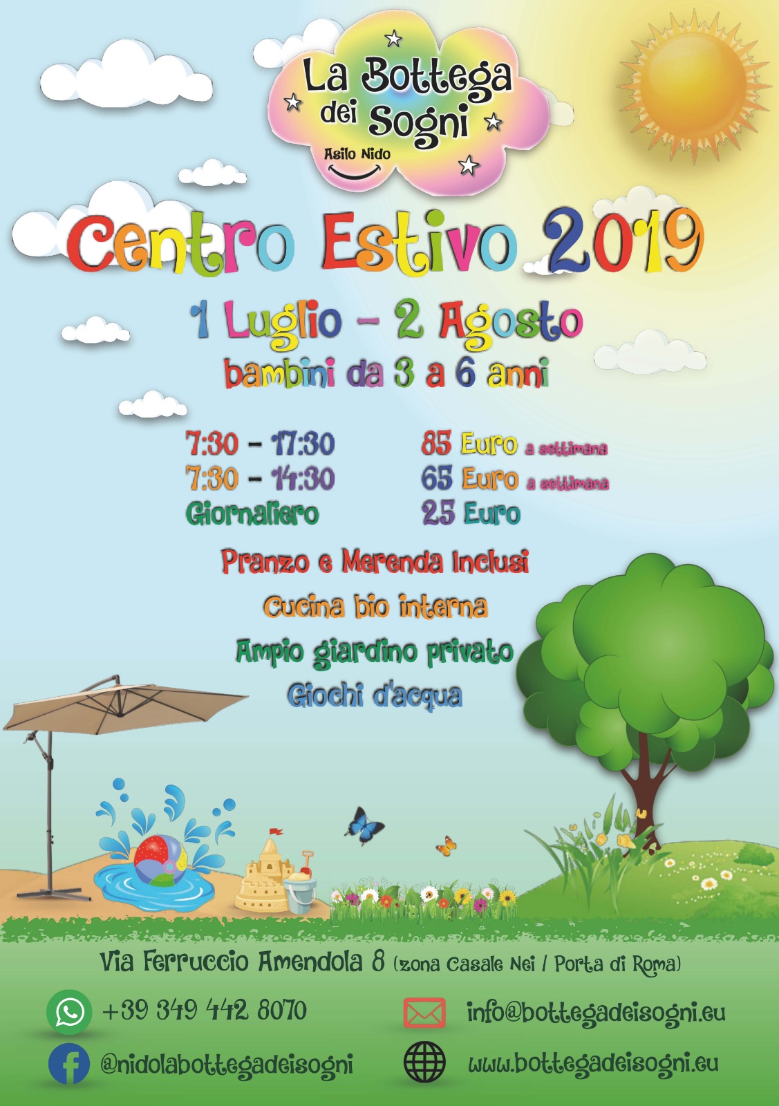 Sono aperte le iscrizioni per il Centro estivo 2019!